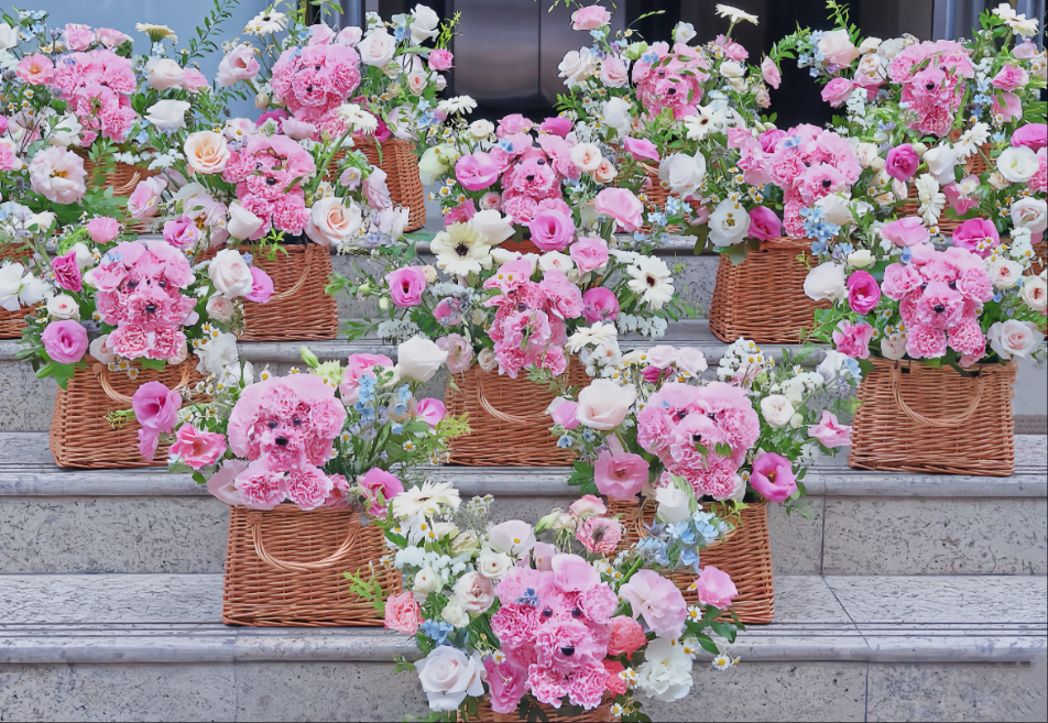 重庆花艺培训小技巧花束制作修剪花茎方法